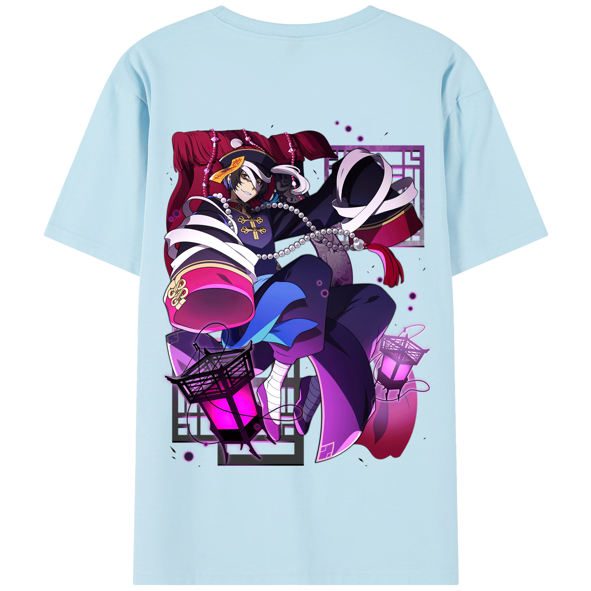 （画像用） 文豪ストレイドッグス Bungo Stray Dogs 綿100％半袖Tシャツ（背面プリント）
